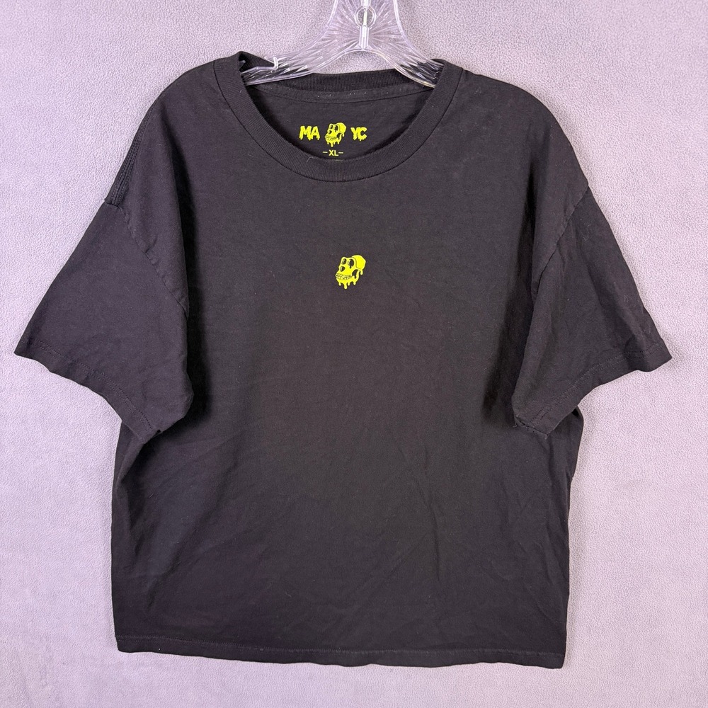 MAYC Mutant Ape Yacht Club T-Shirt Mens XL Black Graphic Skull NFT Streetwear
